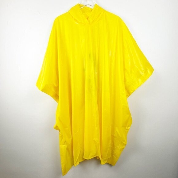 VINTAGE DISNEY | Mickey Mouse Yellow Rain Poncho w/Hood - Picture 2 of 8